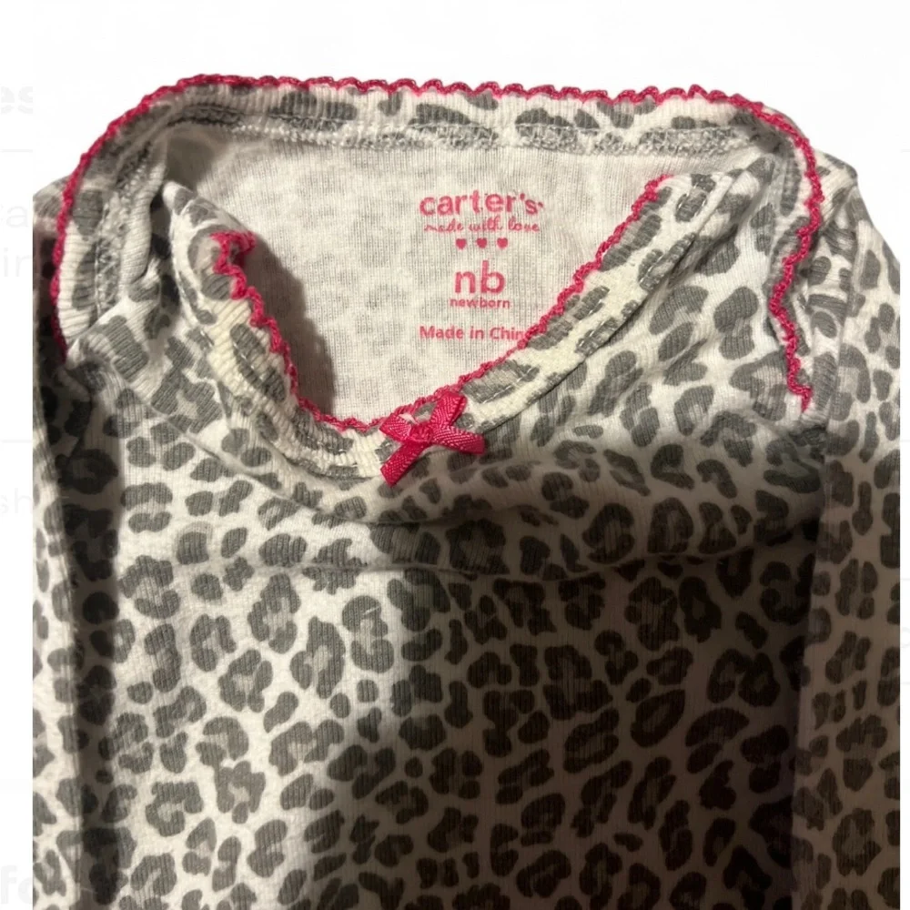 Carter's girl onesies- Pink, Cream, and Gray
